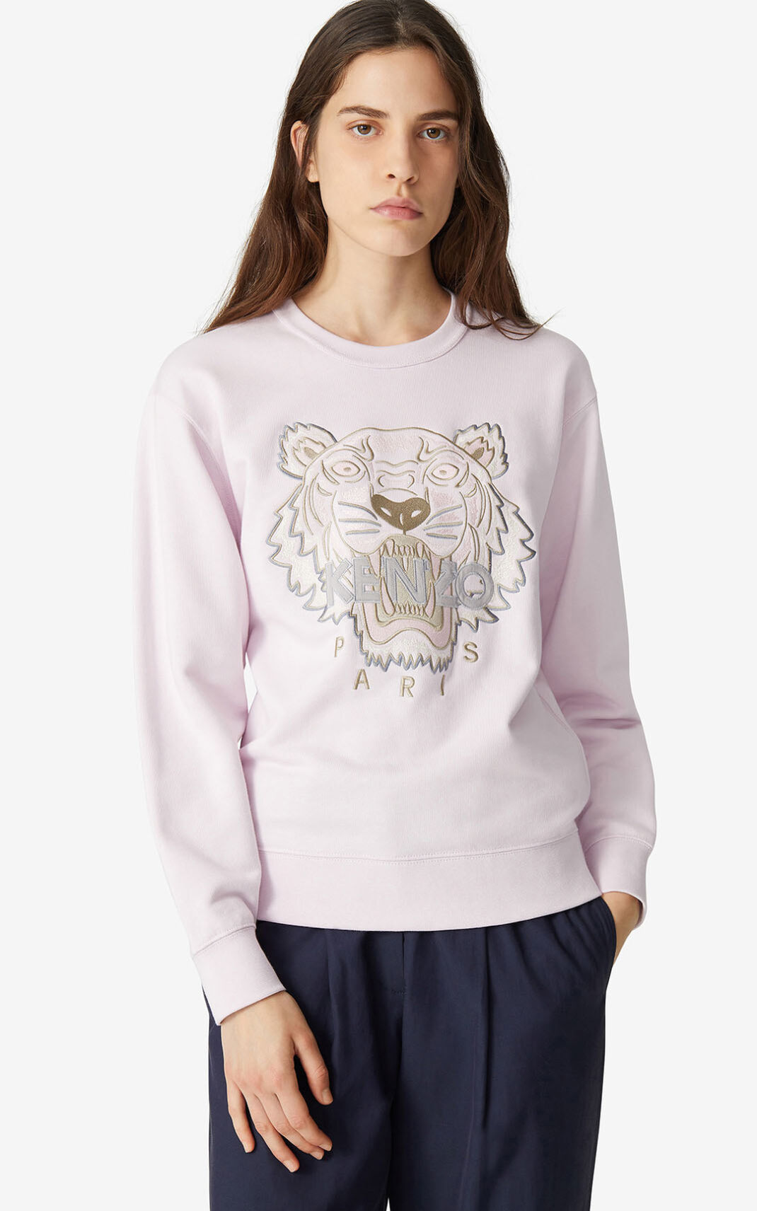 Sudadera Kenzo Tiger Mujer Rosas - SKU.0555535